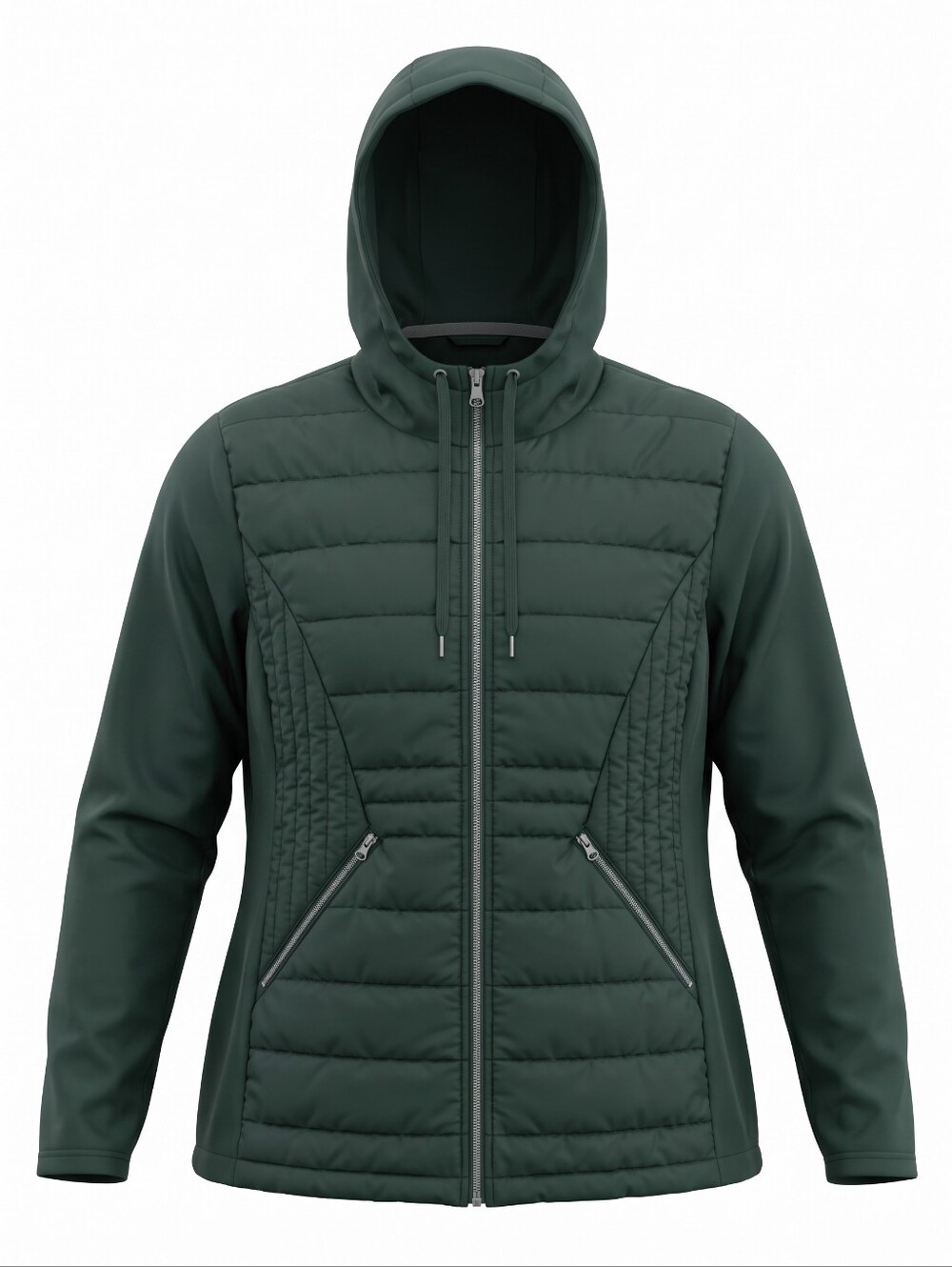 Maurices Quilted Hooded Puffer Jacket - Forest Green Winter